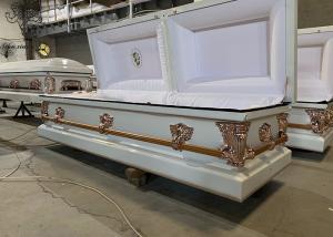 Quality Rectangle Steel Casket Box For Professional Funeral Services wholesale