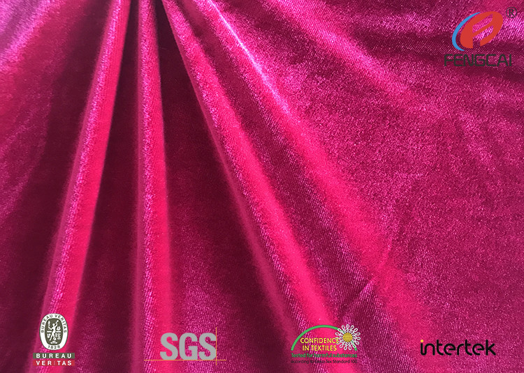 Home Textile Spandex Velvet Fabric Blanket Material One Side Warp 290SM