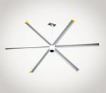 15ft Big Industrial Ceiling Fans , Quiet HVLS Ceiling Fan For School / Gym