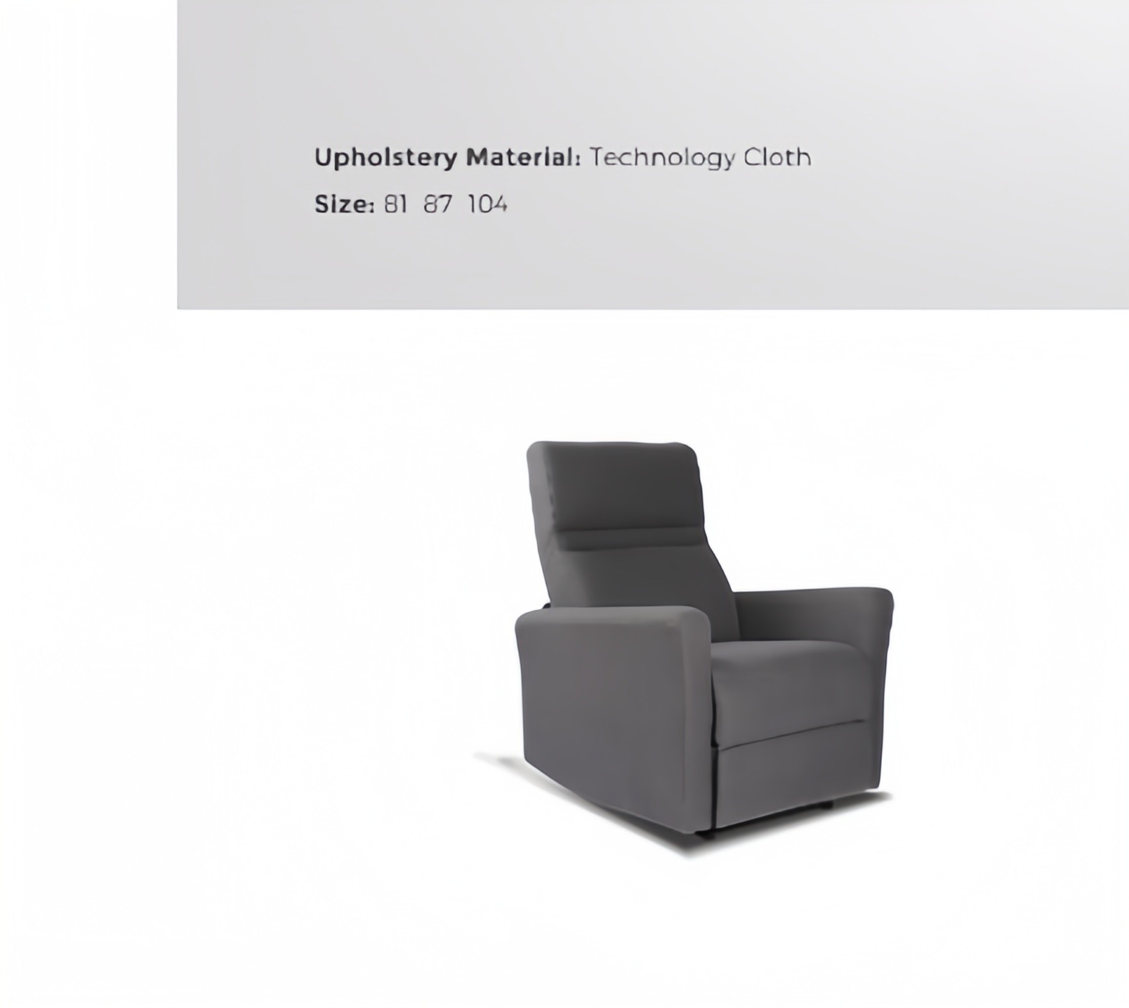 Technology Cloth Country Theatre Chair Electric Lazy Boy Relax Body Recliner