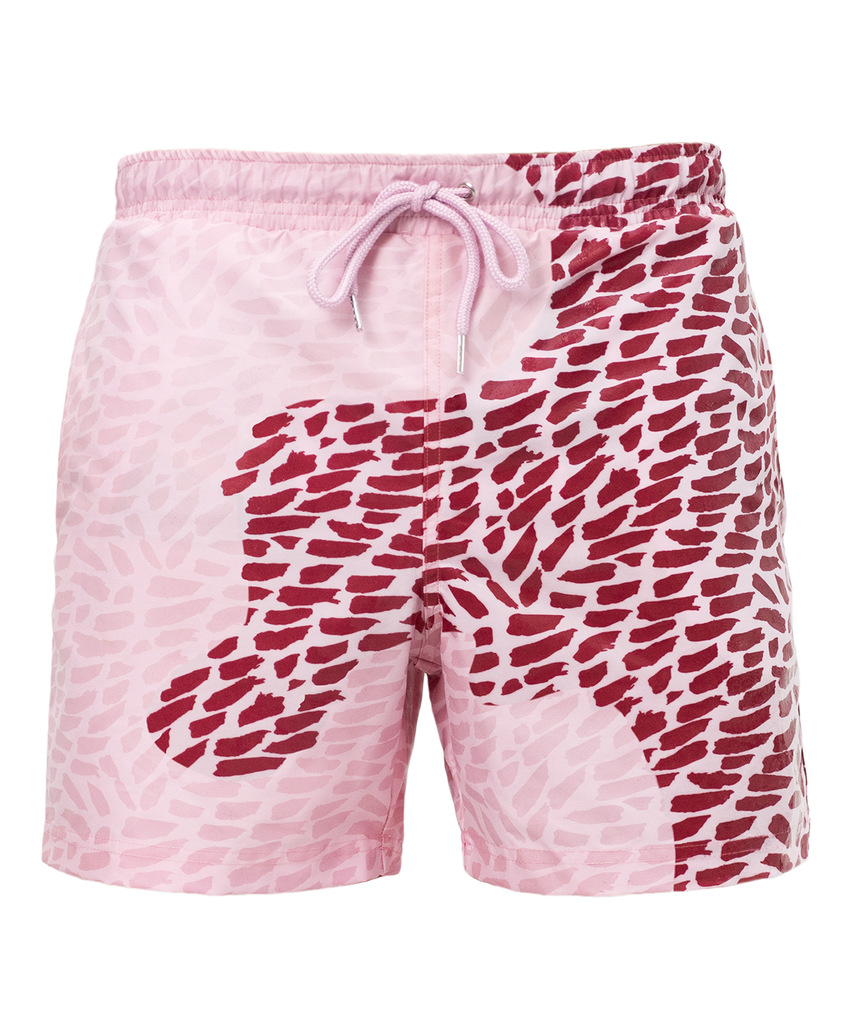 Picture Shows Men's Color Changing Quick Dry Beach Shorts for Surfing and Swimming