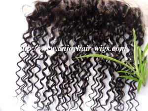 Quality Peruvian virgin remy hair lace frontal 13''x4'' ,natural color deep wave 10''-24''length wholesale