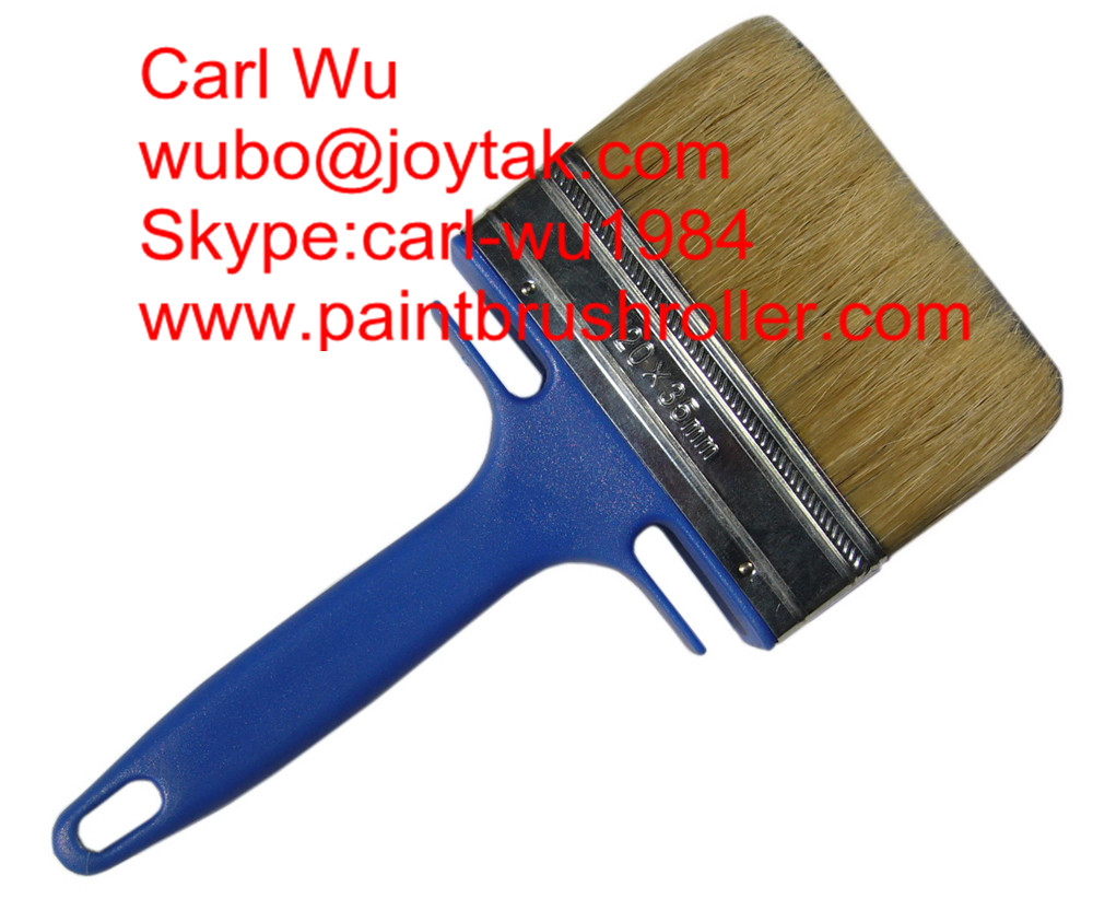Varnish style natural bristle Chinese bristle paint brush wood handle plastic handle 4 inch PB-000