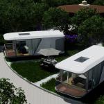 Luxury 2 3 Bedroom And Living Room Modern Prefab Smart Tiny Space Capsule Mobile