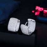 Fashion CZ earring jewelry 18k gold plating CZ diamond earrings necklace jewelry