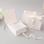 NECKLACES Custom Made Closure Lid Eco Cardboard Foldable Small Jewelry Gift