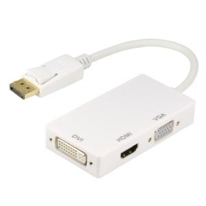 Quality Display Port DP to HDMI DVI VGA Male to Female 3in1 Digital Cable Adapter For PC Laptop wholesale