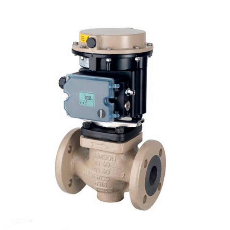 KOSO Pneumatic Samson Smart Positioner 3725-00 Butterfly Valve With Positioner