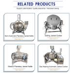 1000L Commercial Steam Jacketed Kettle With High Shear Mixer