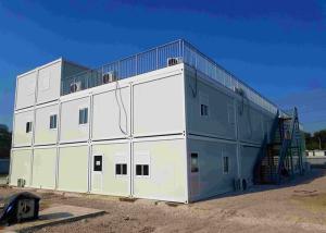 Quality Three Stories Living Container House , White Container House With External Stairs wholesale