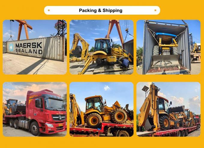 10.6Ton 4CX Backhoe Loader:SHANMON388H Sturdy And Flexible Earth Moving Equipment