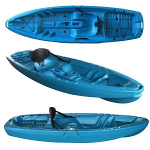 Quality China Cheap HDPE Sit On Top Plastic Boat Canoe Single Seat Kayak Sea Wholesale wholesale