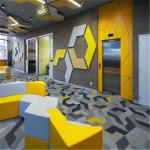 Pvc Vinyl Woven Wallpaper Anti Fire High Strength Heat Resistant