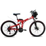 21Speed 24 Inch Folding Electric Bike IP54 Waterproof With 19mm Rims