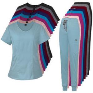 Quality Breathable Custom Logo Strech Solid Color Hospital Surgical Scrubs wholesale