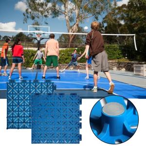 Quality 3x3 Badminton Pickleball Tennis Court Tiles Interlocking Outdoor Basketball Tiles wholesale