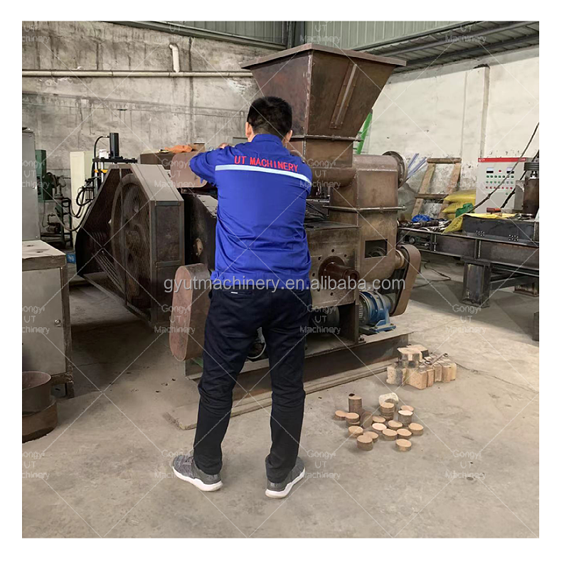 1000KG Per Hour Press Ram Type Mechanical Stamping Wood Briquette Rod Press Machine