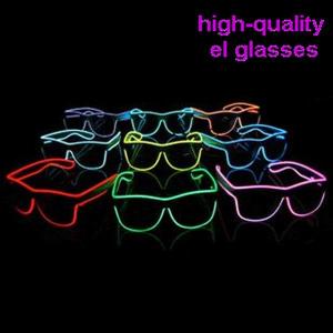 Quality party decoration light up el glasses/ led glasses/ imitation glasses wholesale