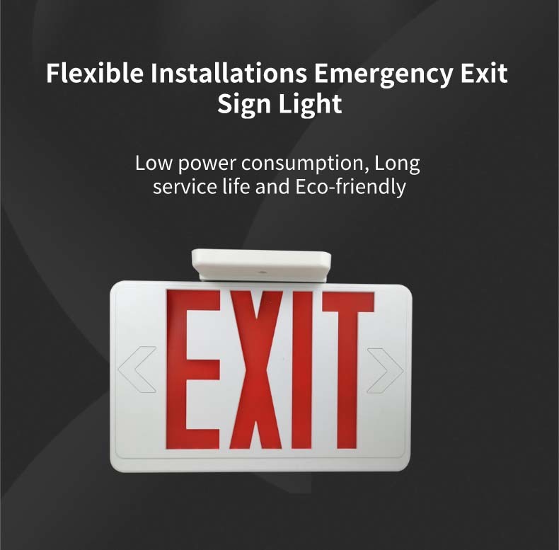 High Bright Commercial 60Hz LED Emergency Exit Sign