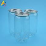 Transparent 650ml 180mm Height Plastic Soda Can