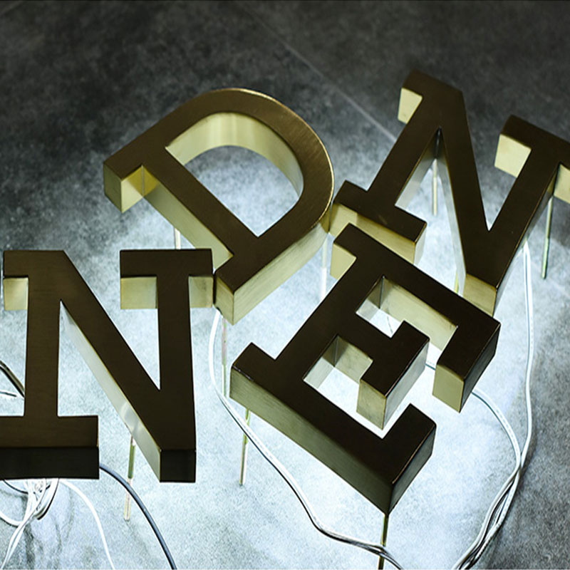 Custom Outdoor high-brightness acrylic backlit led letter electronic sign