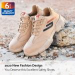 Cow Suede Leather Safety Shoes Work Boots Men Euro 36-47 Puncture Proof Work