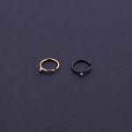 New Style Body Piercing Jewelry Synthetic Opal Nose Hoop Rings Set