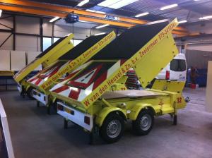 Quality Programmable P16 VMS Trailer Signs Boards Traffic Control Display wholesale