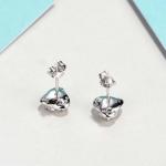 Emerald Cut VVS Moissanite Jewelry 925 Sterling Silver Earrings 8mm