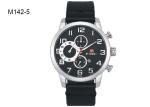 BARIHO Men's Quartz Watch Day And Month Display Wristwatch Leather Band M142