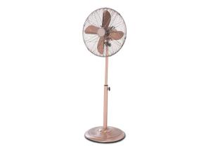 Quality Decorative Retro Floor Fan / 18 Inch Stand Fan Chrome Grill Fused Safety Plug wholesale