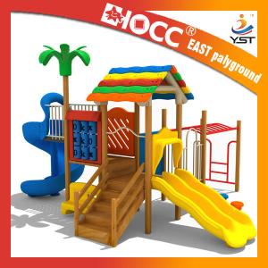 Quality 555 KG Commercial Wooden Playground Equipment 610 * 520 * 375 Cm Size wholesale