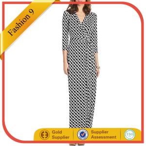 Quality Women Long Sleeved Strechy Evening Dress wholesale