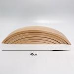 Rainbow 35.5cm Coloured Wooden Building Blocks Large Baby