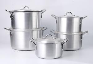 Quality Sgs 7pcs Induction Stovetop Pan Aluminium Saucepan Sets wholesale