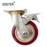 4inch 5inch 6inch 8inch Heavy Duty Industrial Roller Bearing PU Wheel with Steel