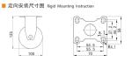 Zinc Coating Light Duty Casters Grey 4 Inch Chair Casters 364P-76