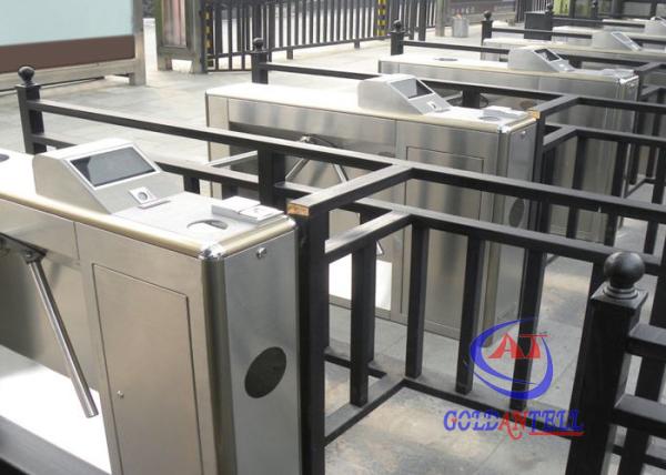 Automatic Tripod Half Height Turnstiles Gate , entrance metro turnstile