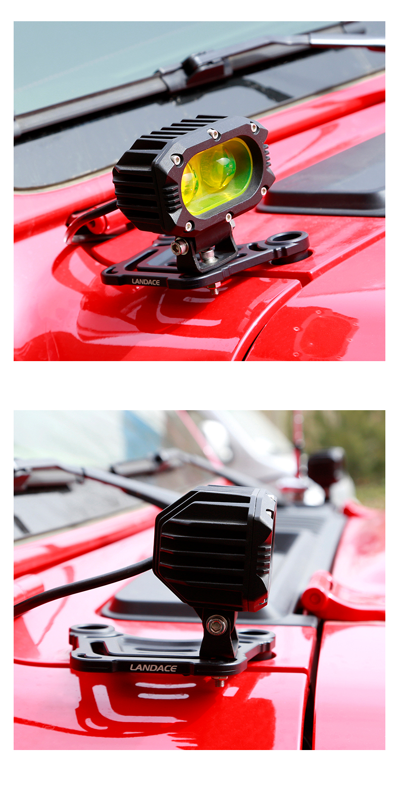 Lightweight Black Powder Coated Car Mounting Bracket for 2018- Jeep Wrangler 0.2kg
