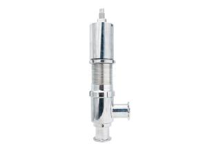 Quality Over Flow Sanitary Pressure Relief Valves Male Ends Quick Opening wholesale