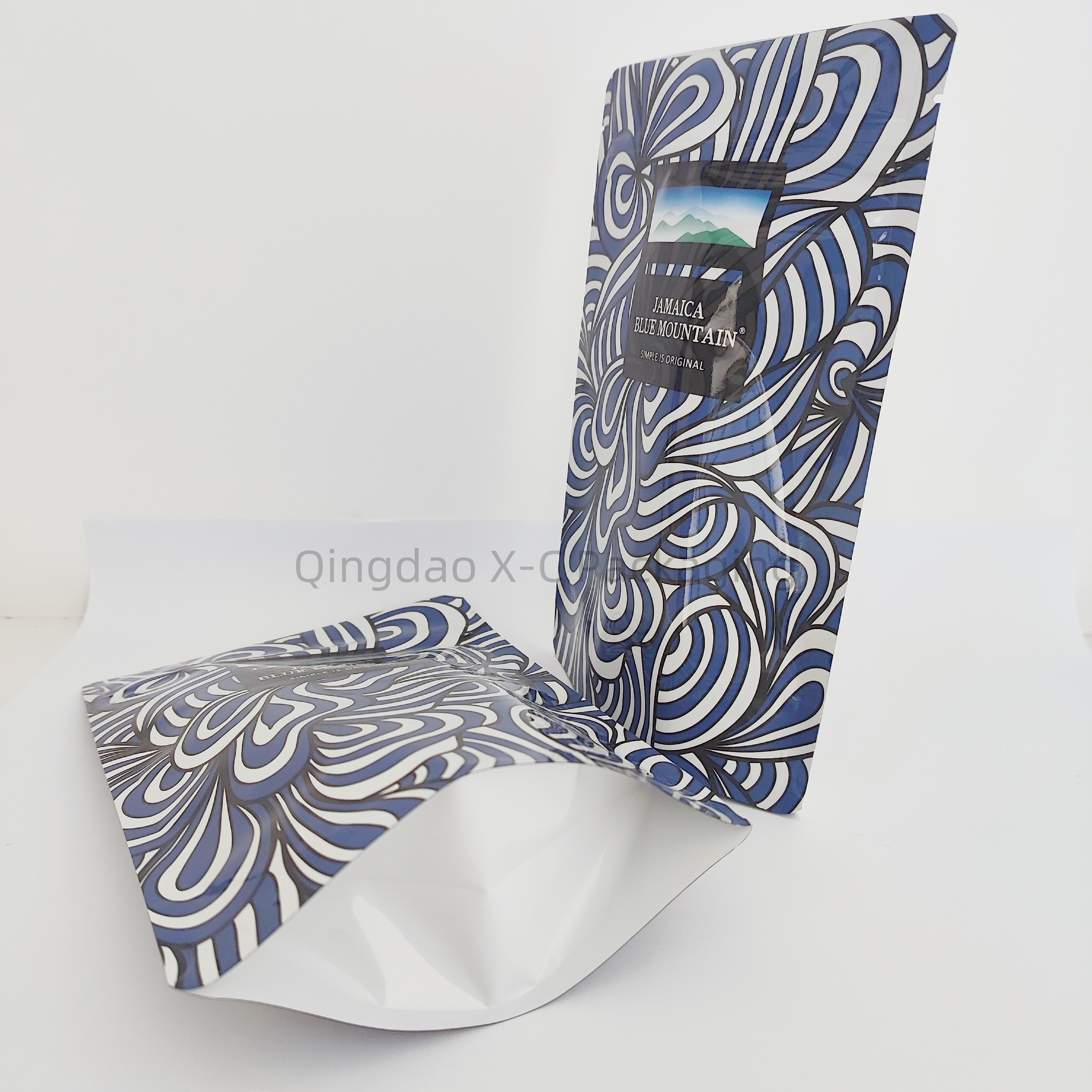 Plastic Stand Up Pouch With Zipper For Food , Recyclable Standing Pouch Custom