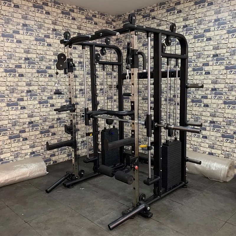 New Design Hot Sell Dezhou Functional Trainer &amp; Smith Squat Commercial Gym Equipment / Smith Machine