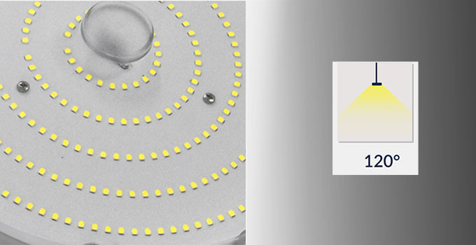 Power Adjustable Led Highbay Light 200Watt Dimmable High Bay Lights For Industrial Plant