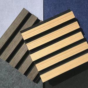 Quality Soundproof MDF Akupanel Wood Slatted Wall Acoustic Felt Panels wholesale