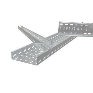 Quality Highly Ventilated C1-100X200 Aluminum Alloy Perforated Cable Tray for Dustproof Needs wholesale