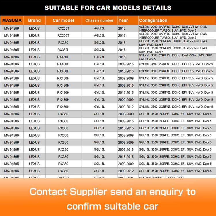 Left Position Suspension Control Arm for 2006-2011 LEXUS RX200 AGL20W 48068-0T011