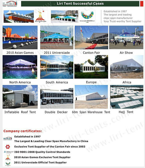 Popular clear roof marquee 20*25m for 400 people wedding party