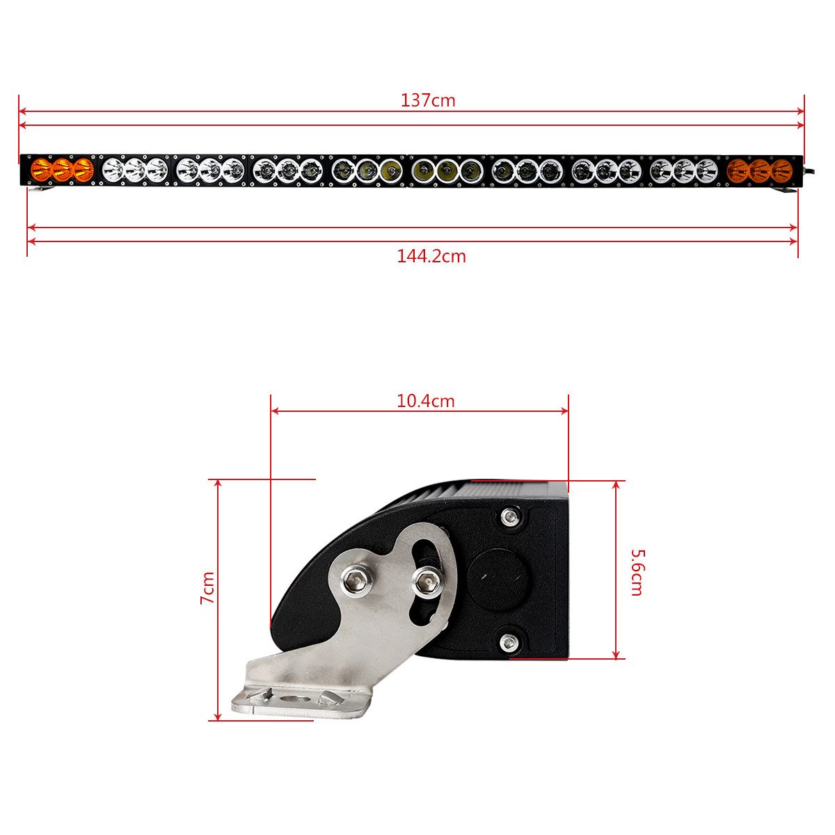 H Style 300W White to Yellow Color 30pcs 10W CREE LED LIGHT BAR 6000K 10-30V Combo Beam,Flood Beam, Spot beam