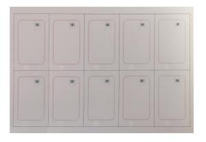 Quality 13.56 MHz MF 4K RFID Inlay Sheet PVC Material A4 Size For Card Making wholesale