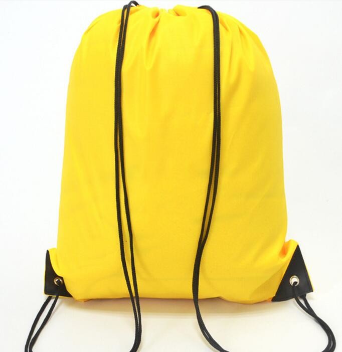 Recycled Foldable Nylon Polyester Tote Bag with logos polyester shopping bag Custom advertising handle non woven bag PAC